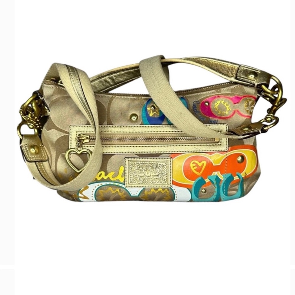 COACH DAISY POPPY C Appliqué Crossbody